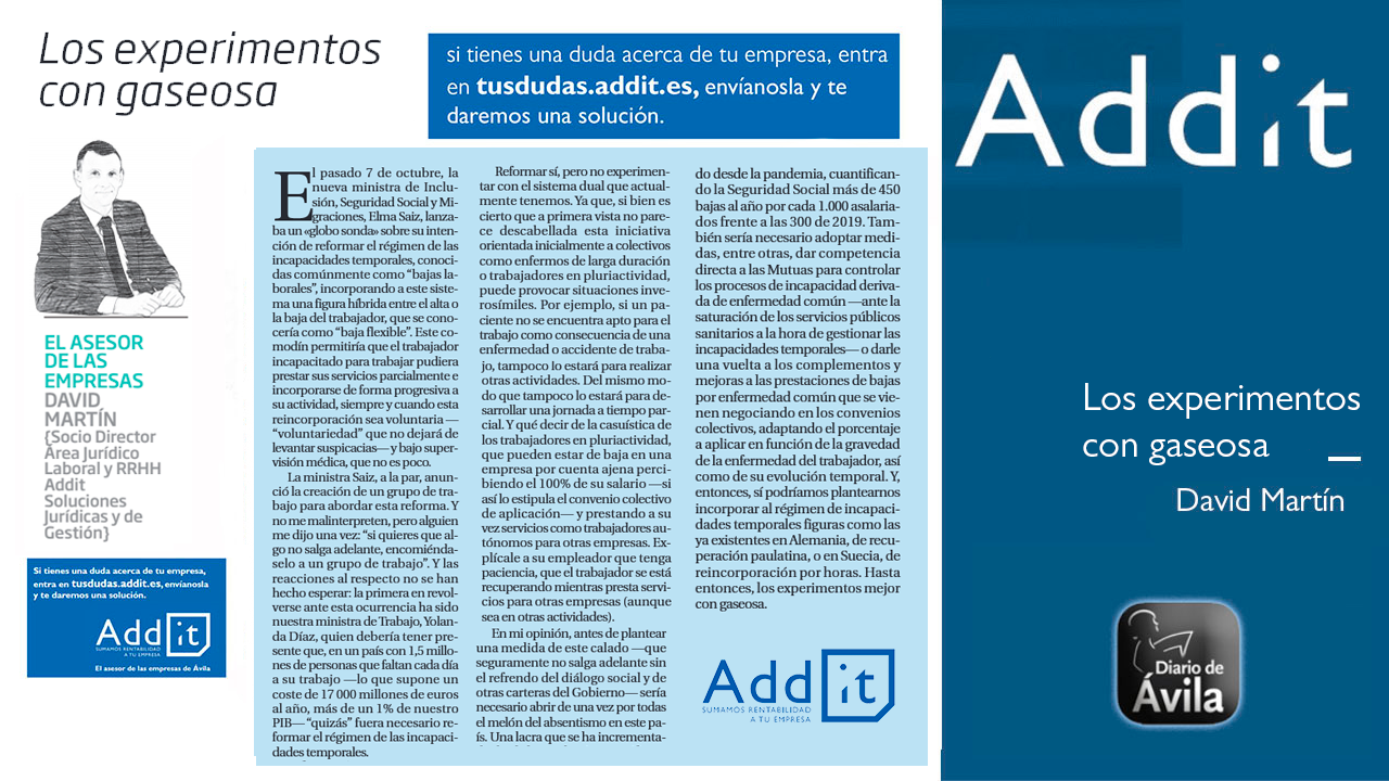 los experimentos con gaseosa