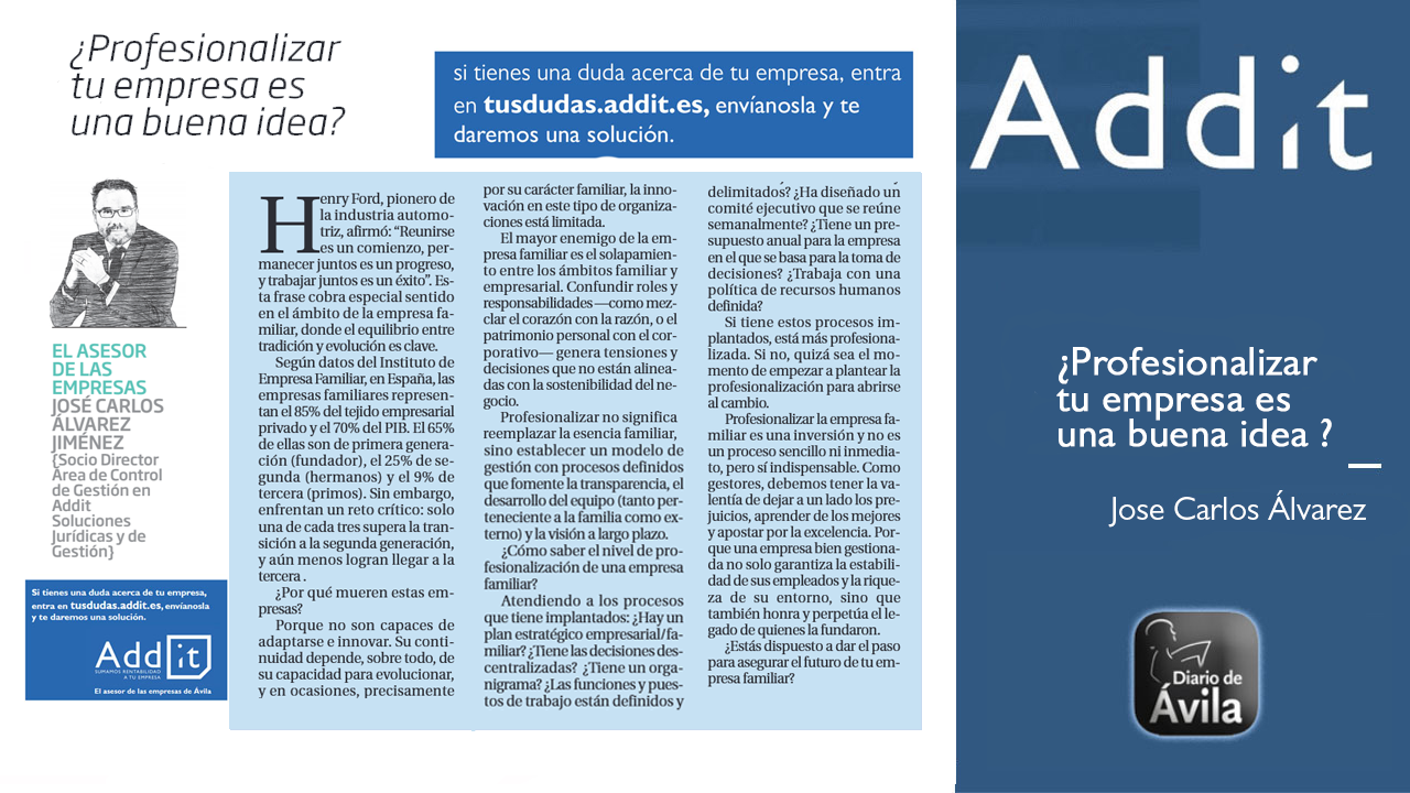 Profesionalizar tu empresa es una buena idea